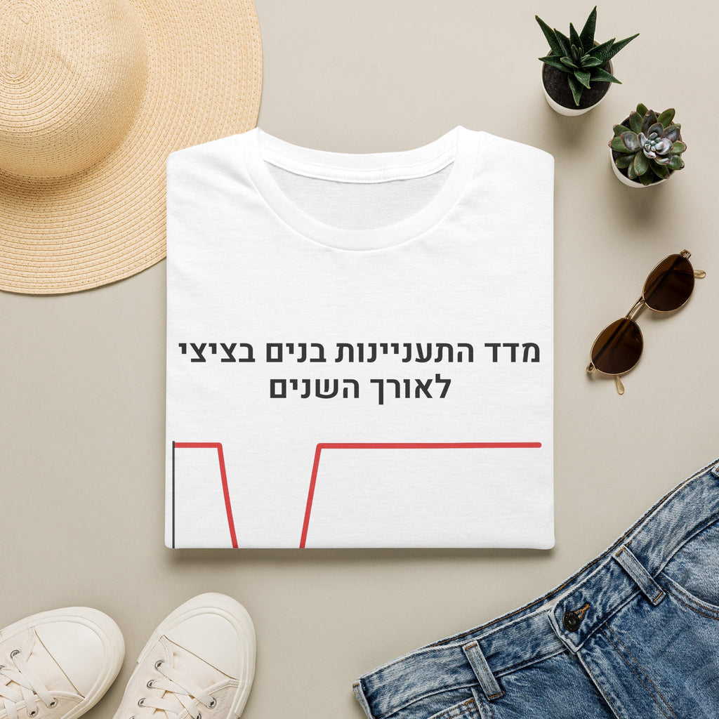 Hebrew Fertility Chart T-Shirt | Men's Women’s Medical Graph Tee